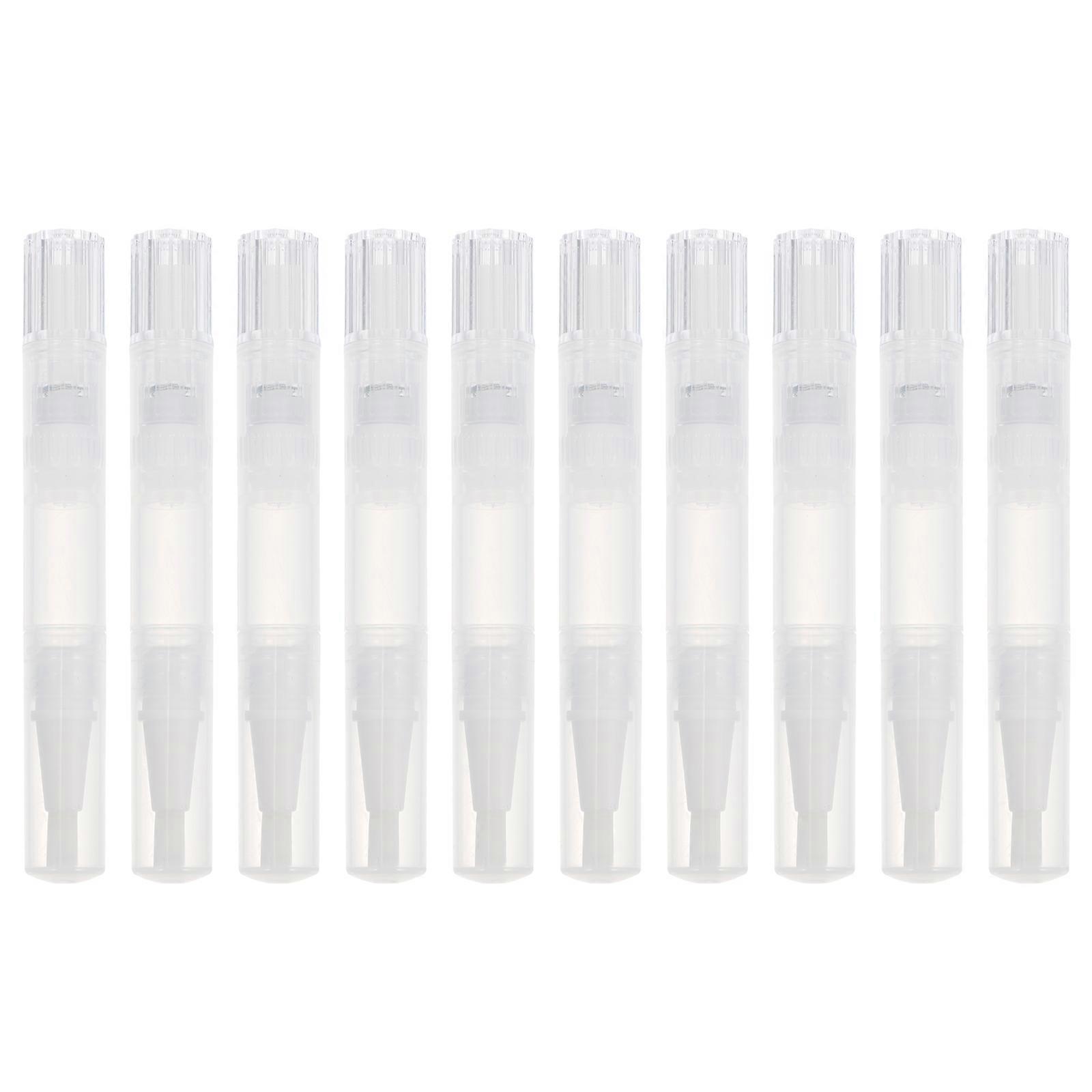 10Pcs Empty Nail Oil Pens Practical Makeup Supplies For Women With Twisting Design Filling Nail Polish And Other Liquids