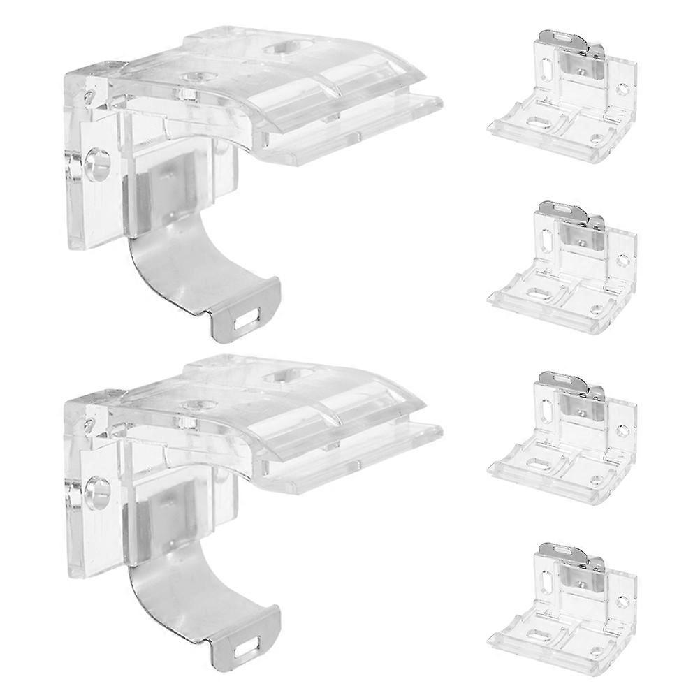 Window Blind Repair Parts Roller Blind Holders For Residential And Commercial Applications Transparent Color 6Pcs