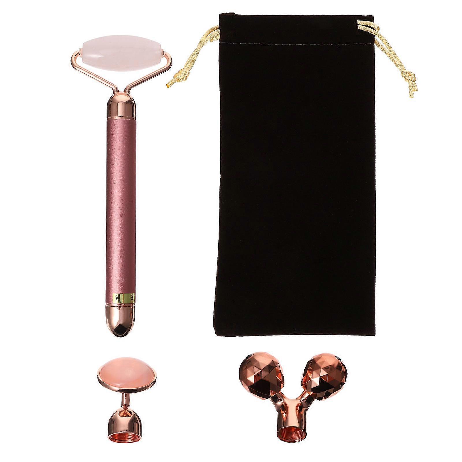 3-in-1 Design Jade Facial Massaging Tools For Daily Use 17x6cm Promote Collagen Production 1 Set