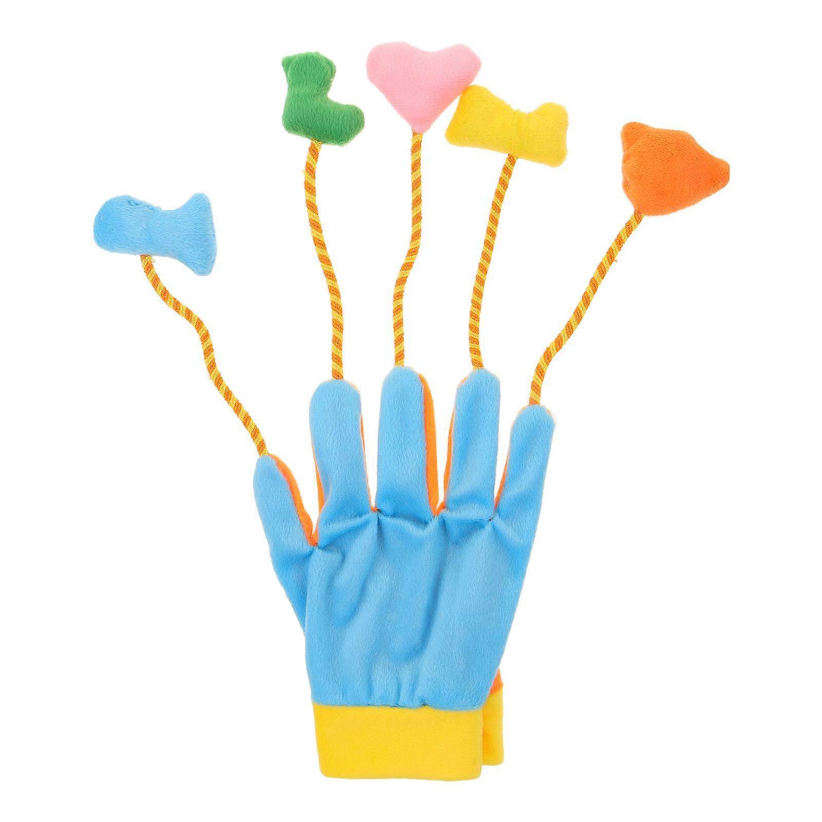 Interactive Plush Cat Teasing Glove with Built in Bell – Kitten Teaser for Indoor Cats to Enhance Claw Health and Playful Engagement