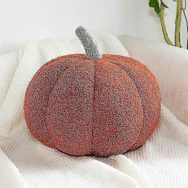Cuscini in pile di zucca Ultra Soft Sherpa Decorativo Carino Cuscino a forma 3D Halloween Rosso