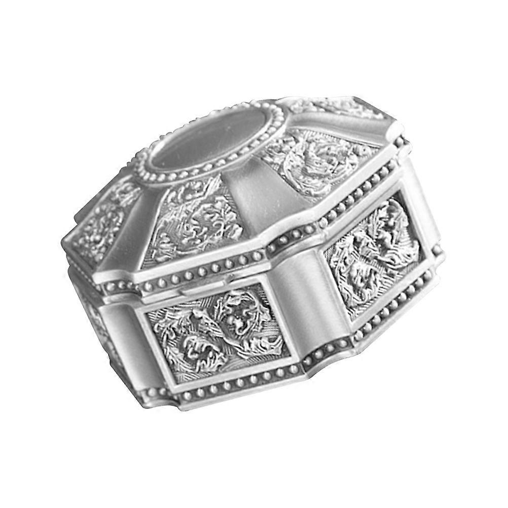 Retro Trinket Jewelry Box Suitable For Home Decor Square Shape 1Pcs