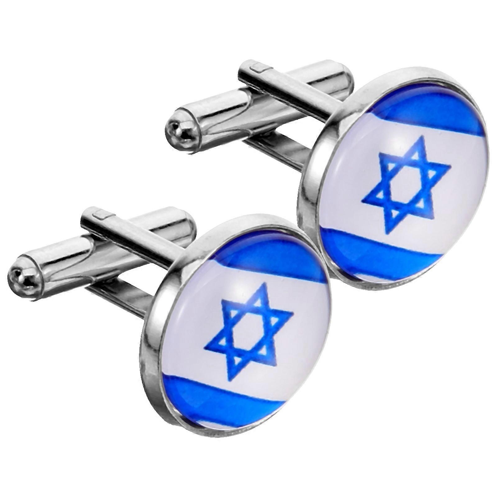 Boutons de manchette drapeau sophistiqués pour hommes fabriqués à partir d’alliage de zinc durable Multi 1 paire