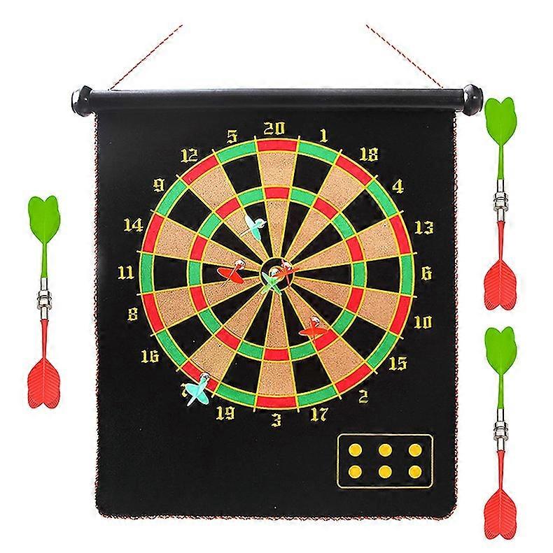 Double-Sided Magnetic Dartboard - Safe & Fun for All Ages
