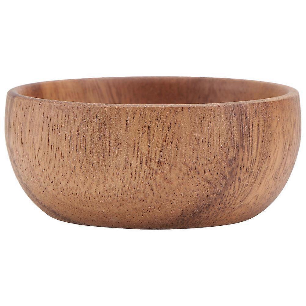 Brown Synthetic Material Food Serving Bowl for Home Use Sturdy and Practical 7.8 Inches