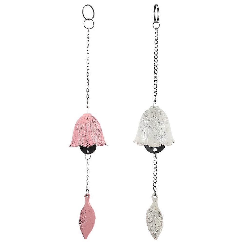 Here's a polished and engaging product description for your **2pcs Retro Wrought Iron Temple Wind Chime**:
**2pcs Retro Wrought Iron Temple Wind
