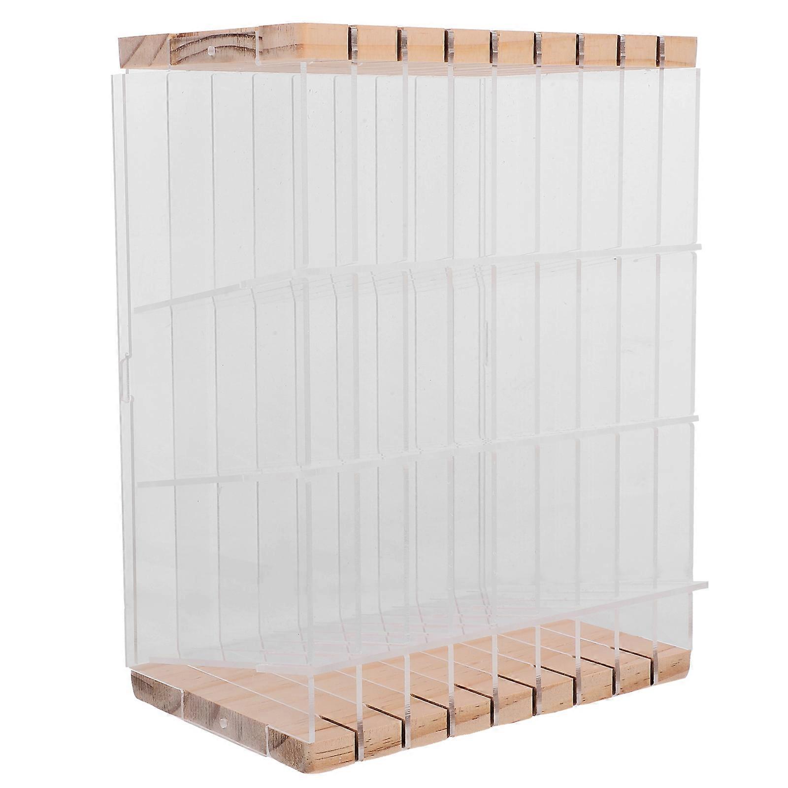 Office Supplies Desk Organizer Multi-functional Storage Rack Suitable For Home Study Classroom Transparent Acrylic 1Set