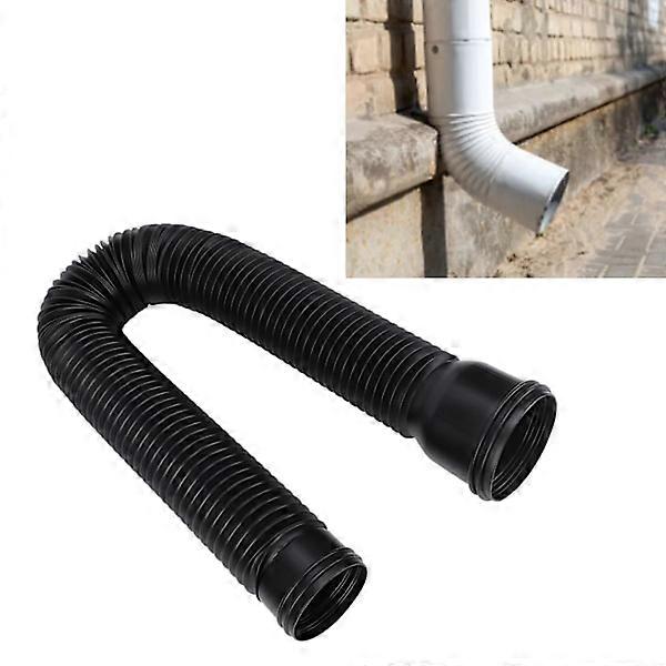 Multifunctional Black Round Downspout Extension for Villas - Perfect Drainage Solution