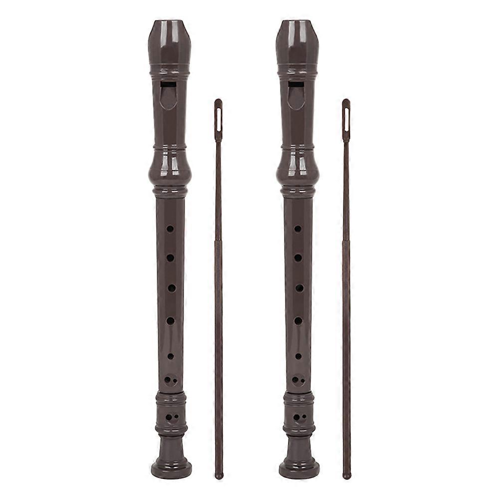 Flute Wind Instrument For Students Multi-Hole Design Portable And Durable 32.50X3.00X2.00CM 2 Sets