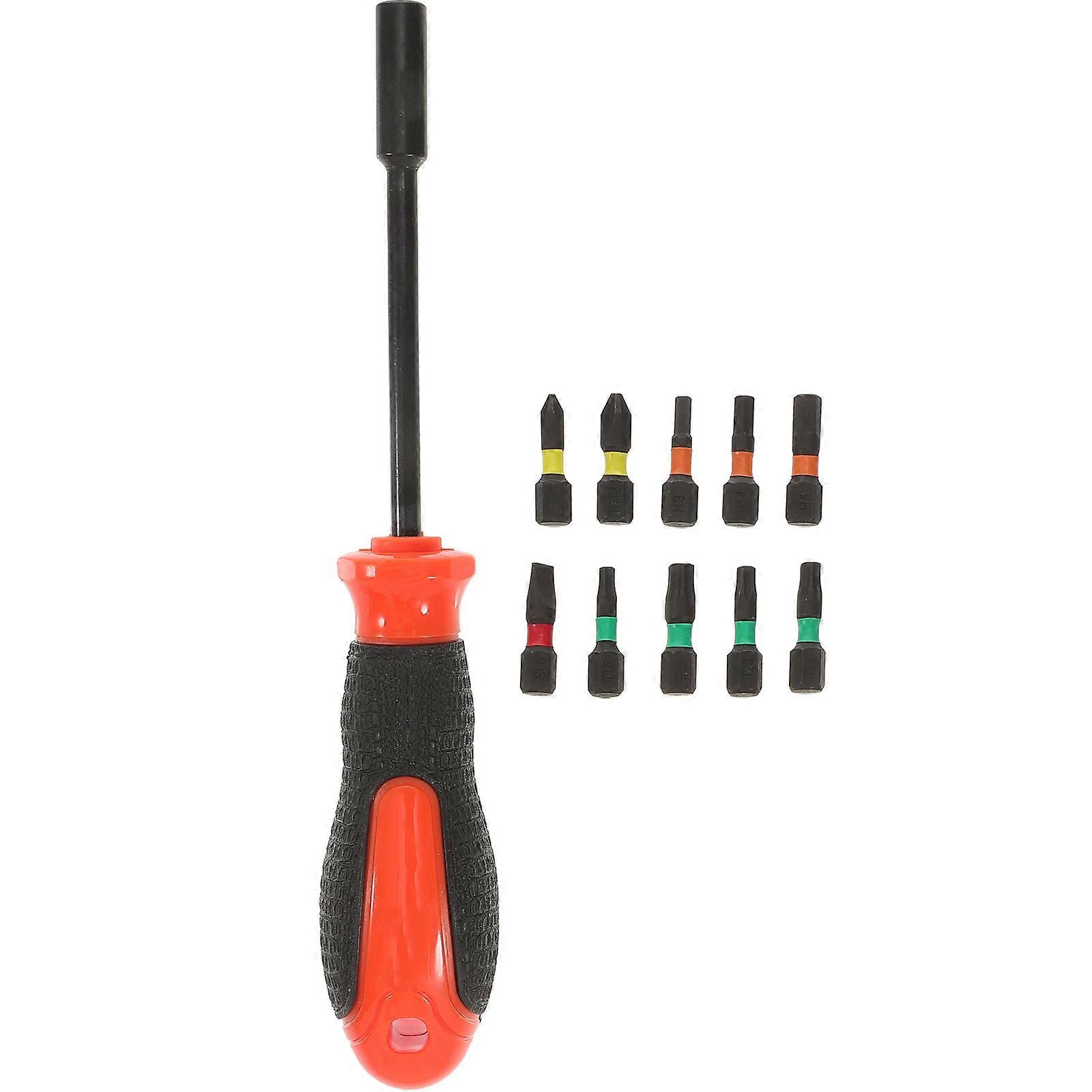 Driver Bit Set Precision Screw Driver For Lock Installation Corrosion Resistance 20.8X3.8cm 1Set