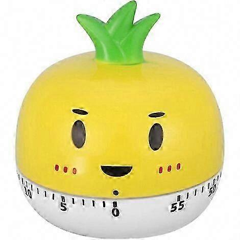 Kitchen Timer, Manual Mechanical Vegetable Shaped Timer Kitchen Timer Battery-Free Yellow