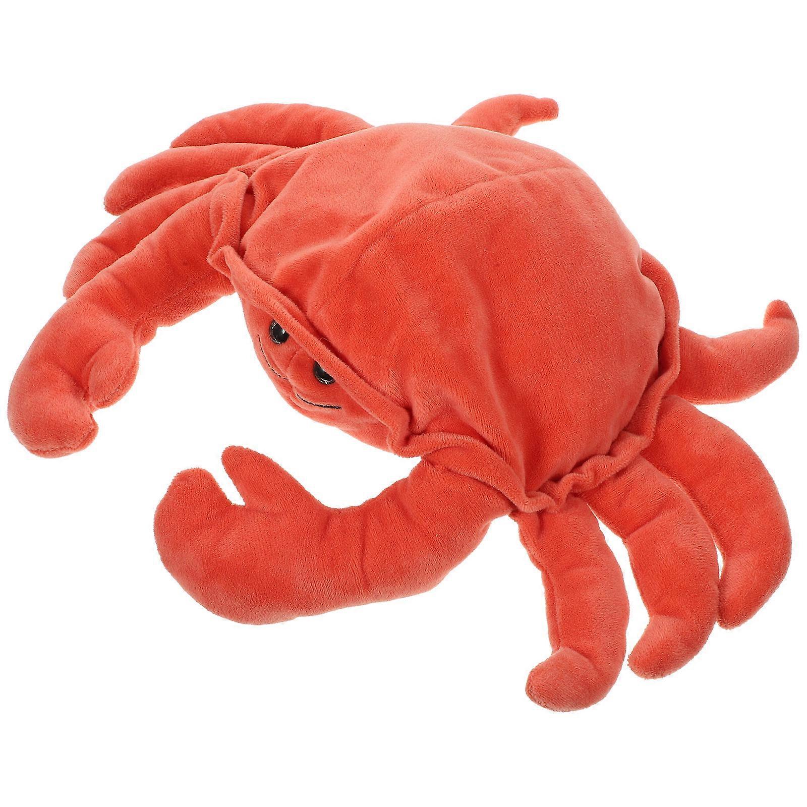 FRCOLOR Parent Child Interactive Toy Crab Hand Puppet 2pcs Story Telling Puppet Toy