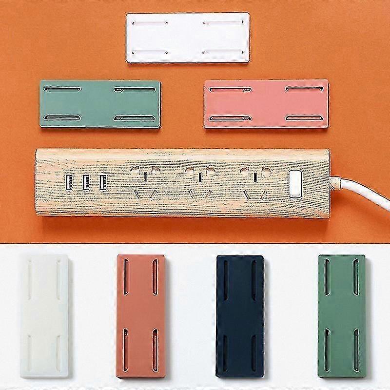 Self-Adhesive Wall Mount Power Strip Organizer for Plug & Extension Cords
