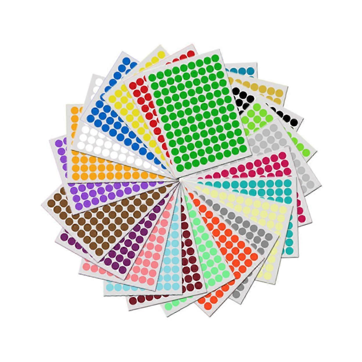 10 Pieces SelfAdhesive Dot Labels, Waterproof Classification Tags for Adults and Versatile Labels for Storage Boxes and Creative Use