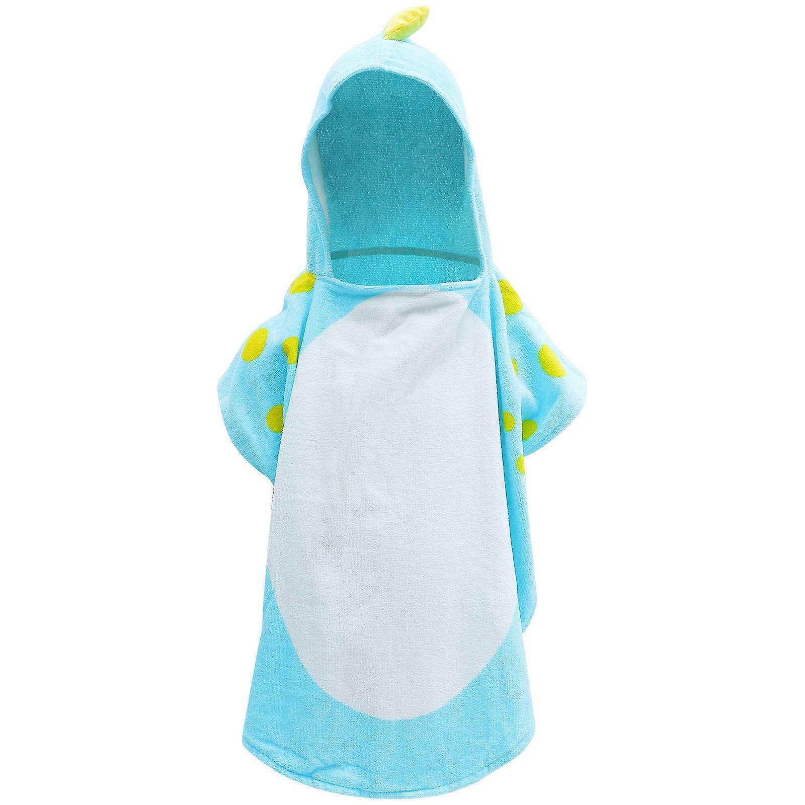 Super Absorbent Hooded Bath Towel for Kids Cartoon Dinosaur Bathrobe Extra Soft for Bath Pool Beach Gift