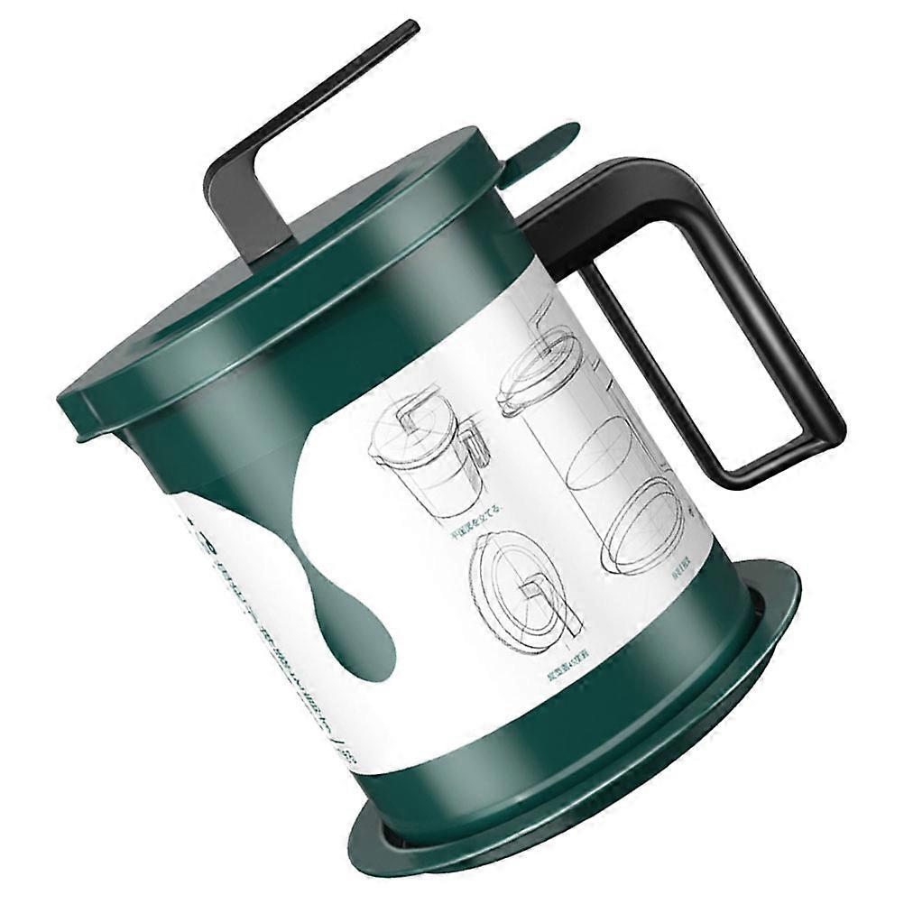 1Pack Stainless Steel Oil Filter Container With Ergonomic Handle For General Users In The Kitchen
