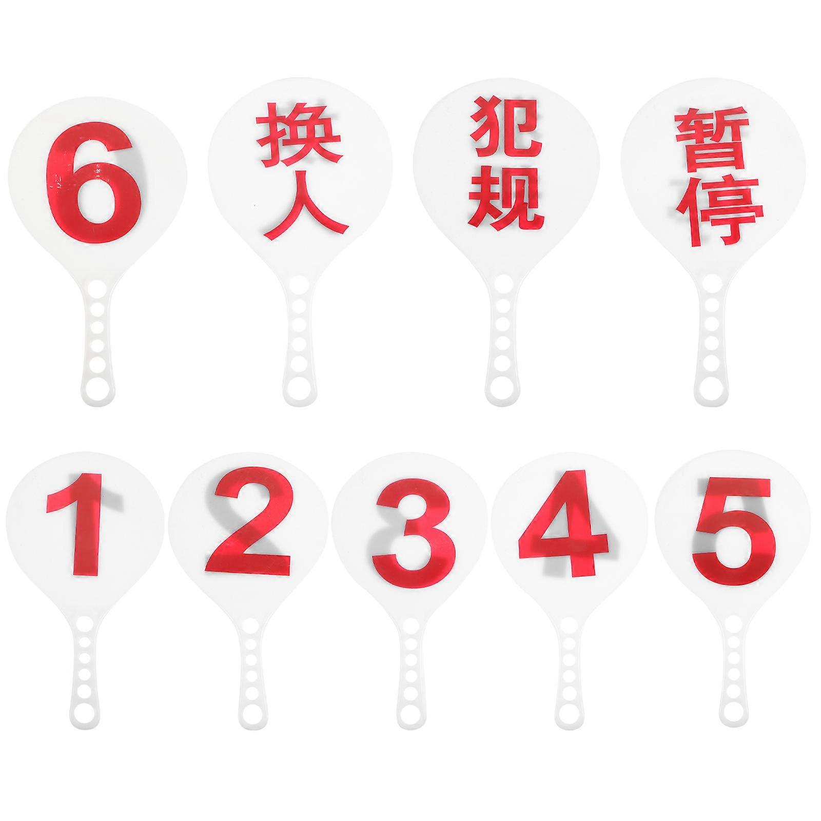 レフリーカードセット9枚は競技会コーチに最適軽量設計の交代警告