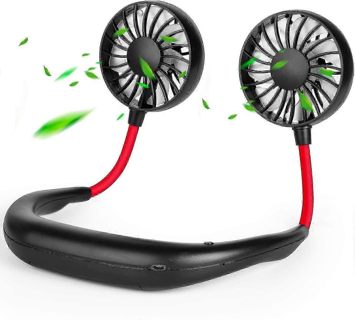 Neck Fan , Rechargeable Portable Mini Usb Fan , 3 Speeds 360 Degree Adjustable