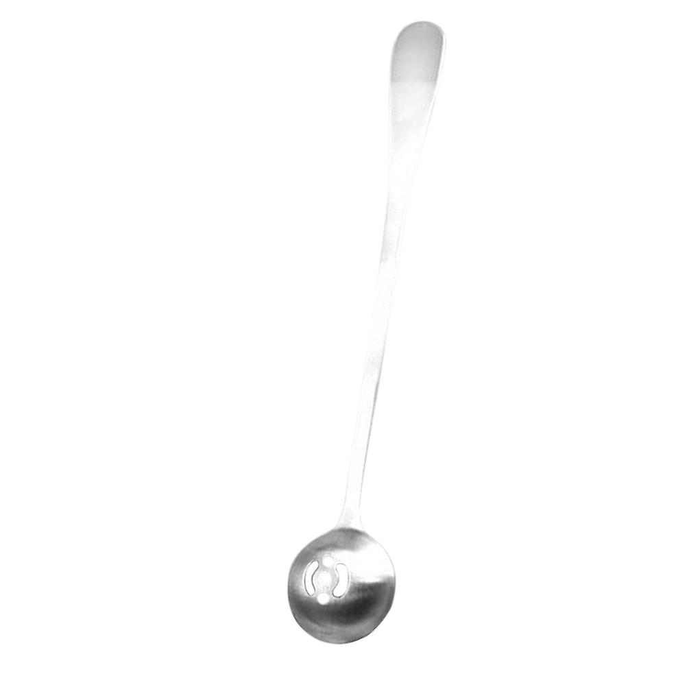 Stainless Steel Long Handle Spoon Strainer For Home Use 19X3.5Cm Ergonomic Design 1Pack