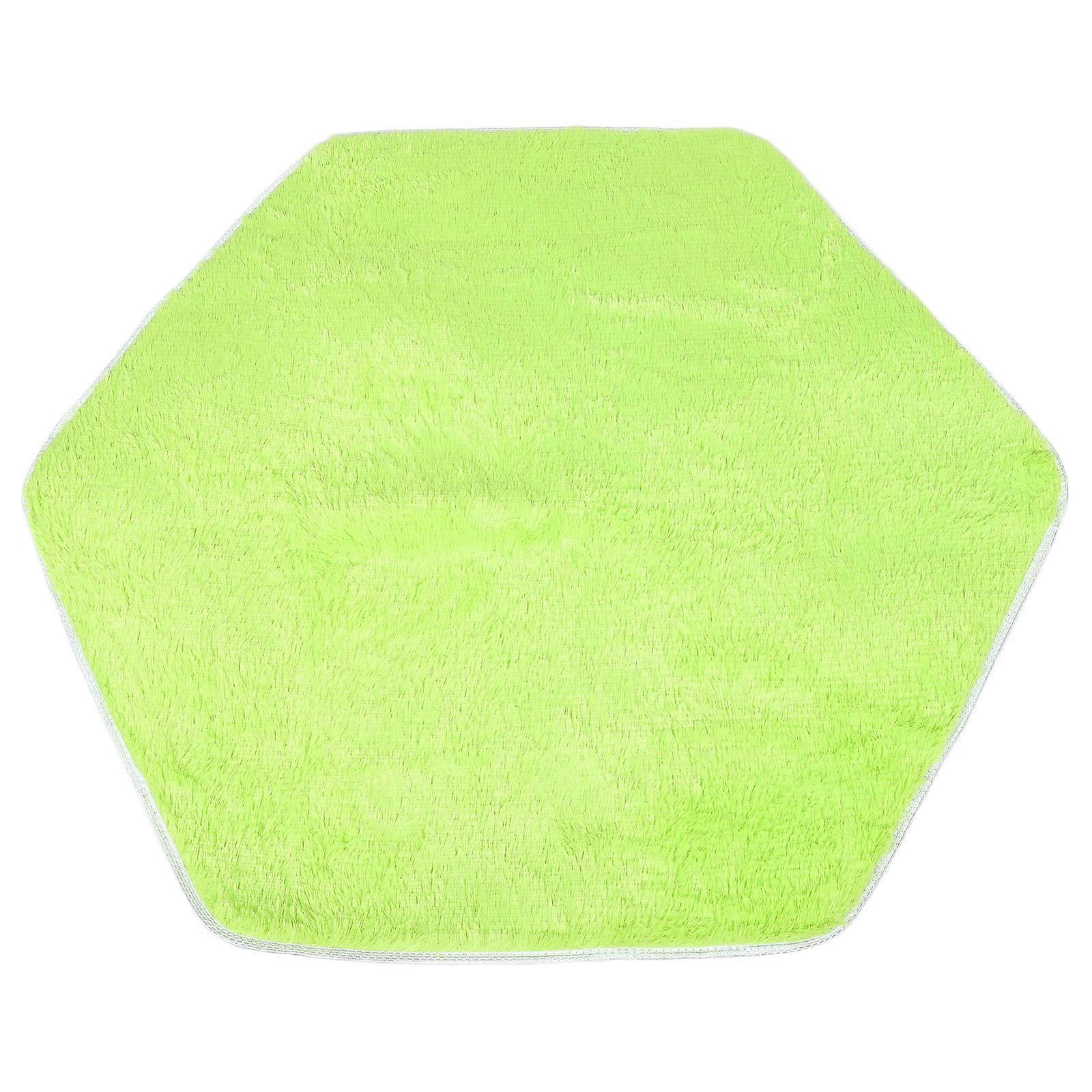 WORGEOUS Hexagon Princess Rug Cute Fluffy Non Slip Nursery Kids Play Castle Carpet Hexagonal Home Ground Mat For Playhouse