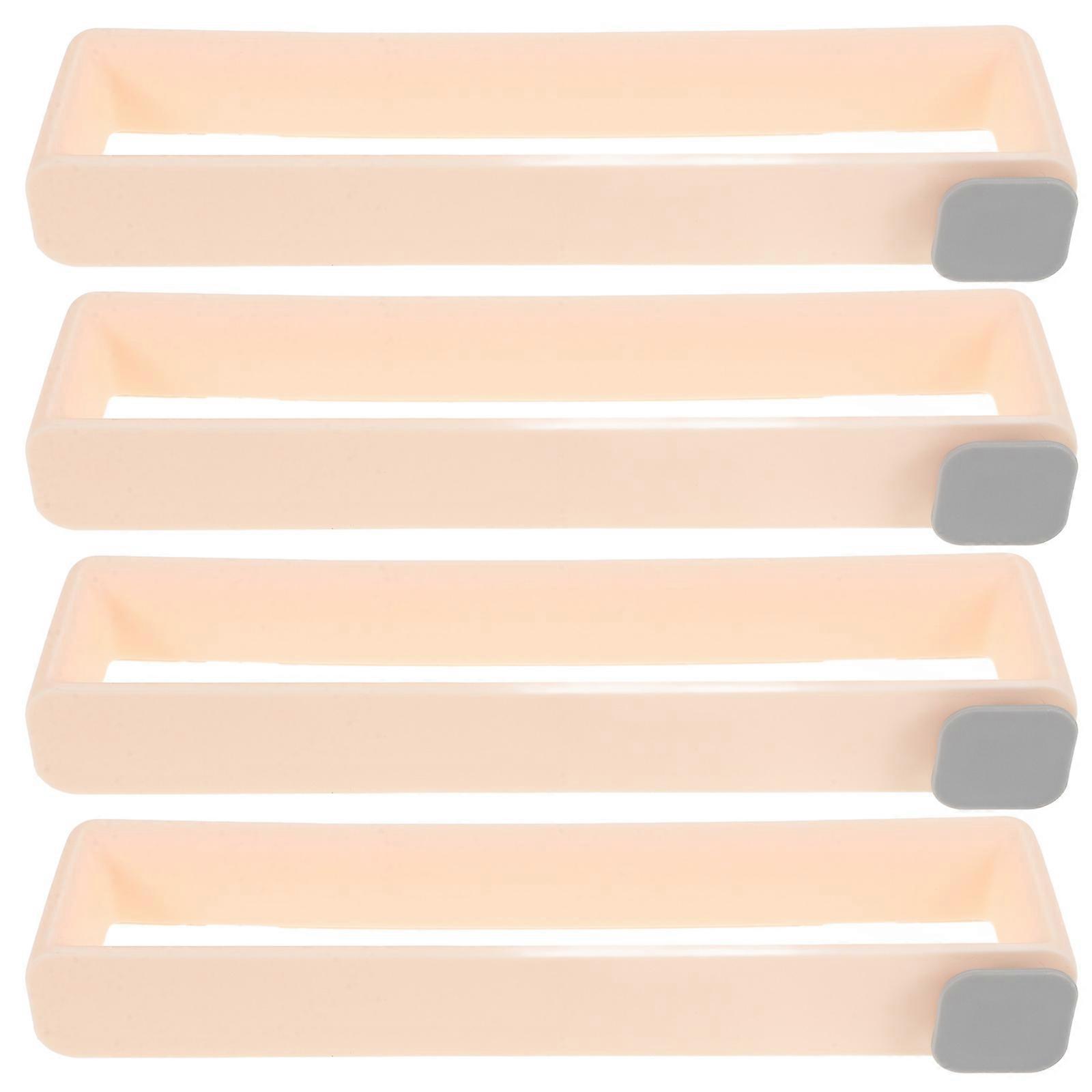 4pcs Wall Shoe Rack No Punching Multi Purpose Pot Lid Towel Storage Shelf