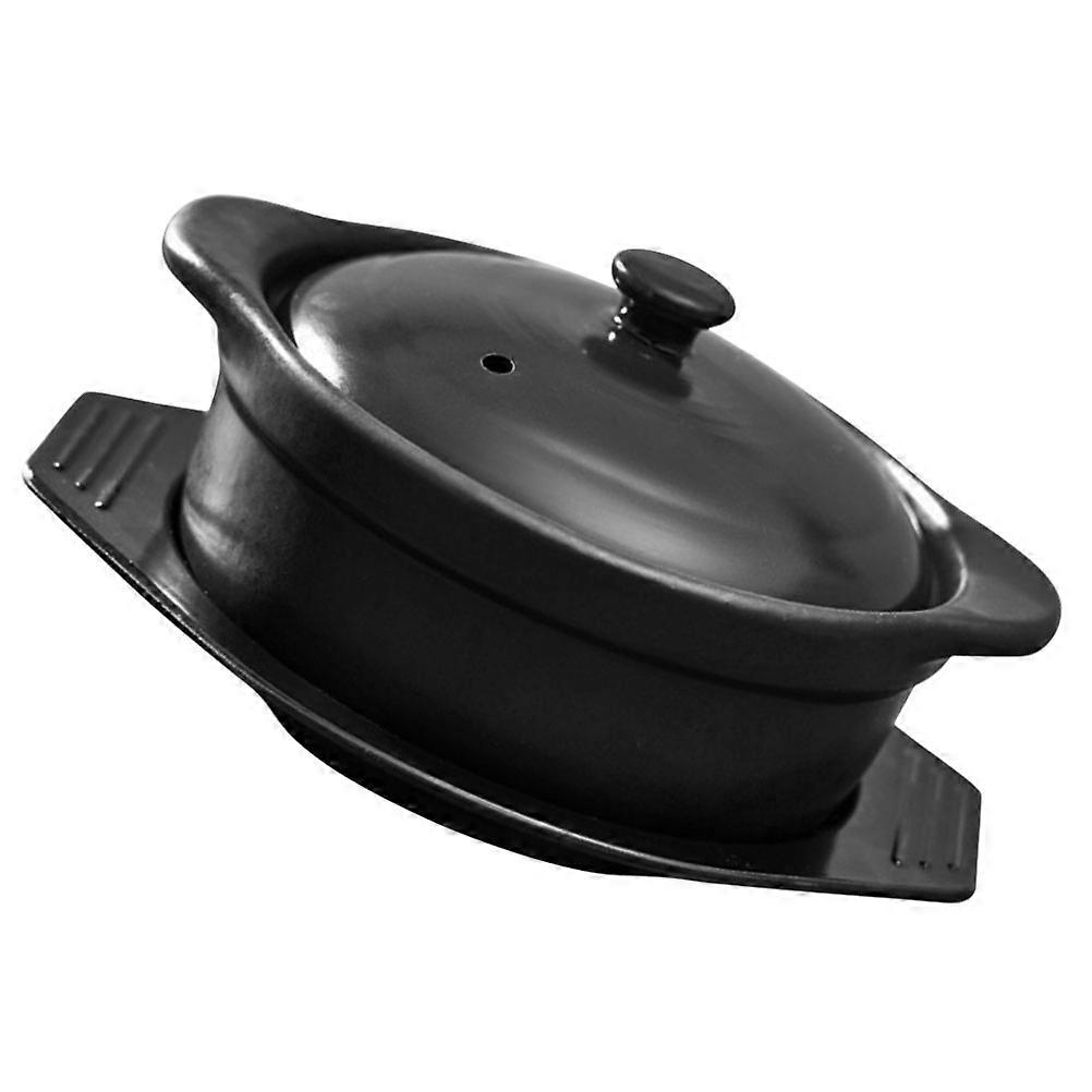 Ceramic Casserole Pot with Lid – Non Stick, Double Handles for Safe Cooking, Ideal for Soup, Rice, Noodles, and Stews
