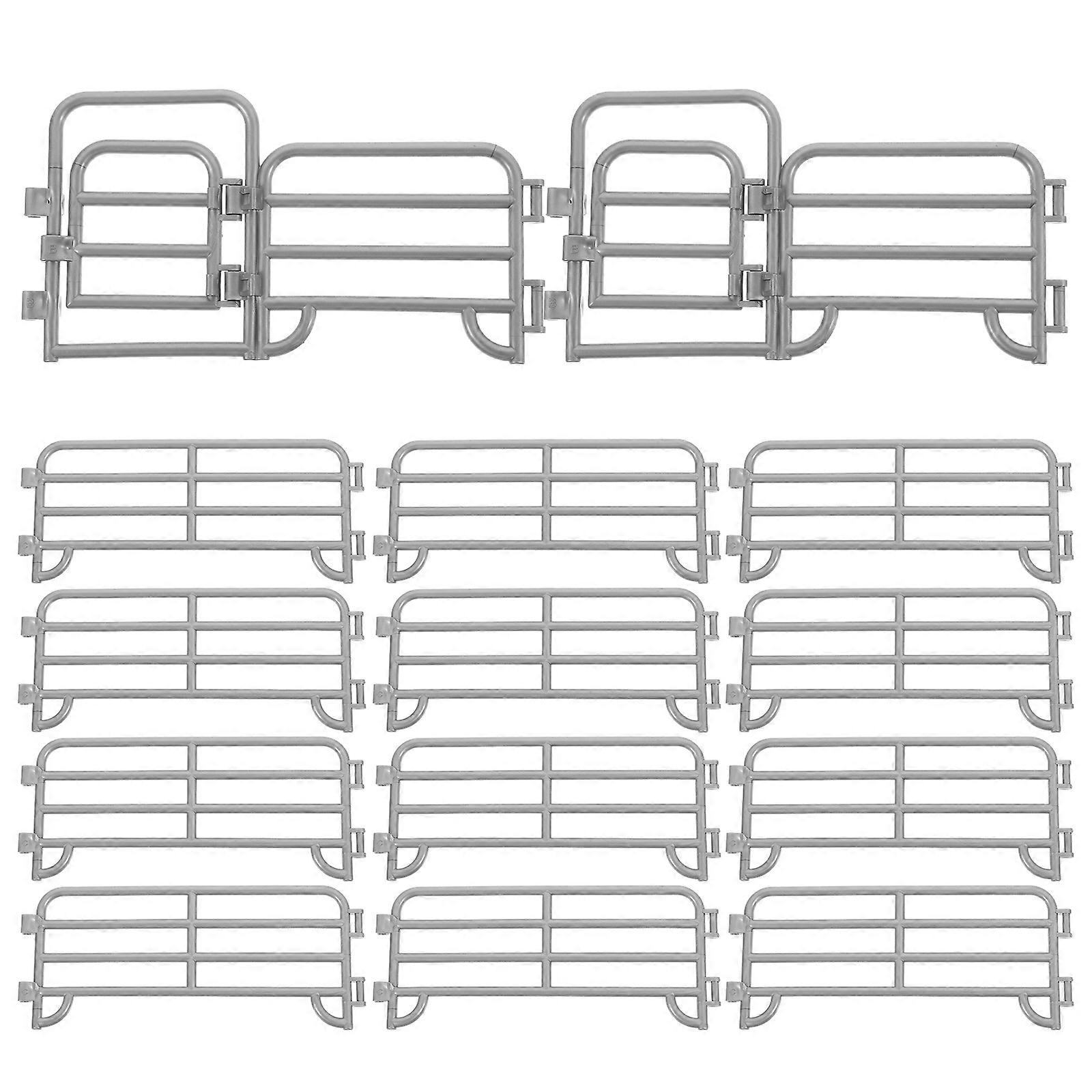 Compact Miniature Garden Fences For DIY Decoration In Mini Farms 15.50X6.50X0.45CM 1 Set