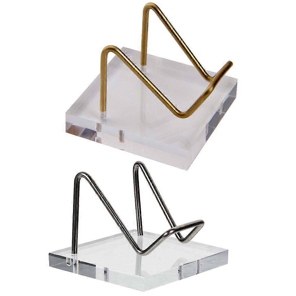 2pcs Acrylic Crystal Display Base Mineral Rack Stand