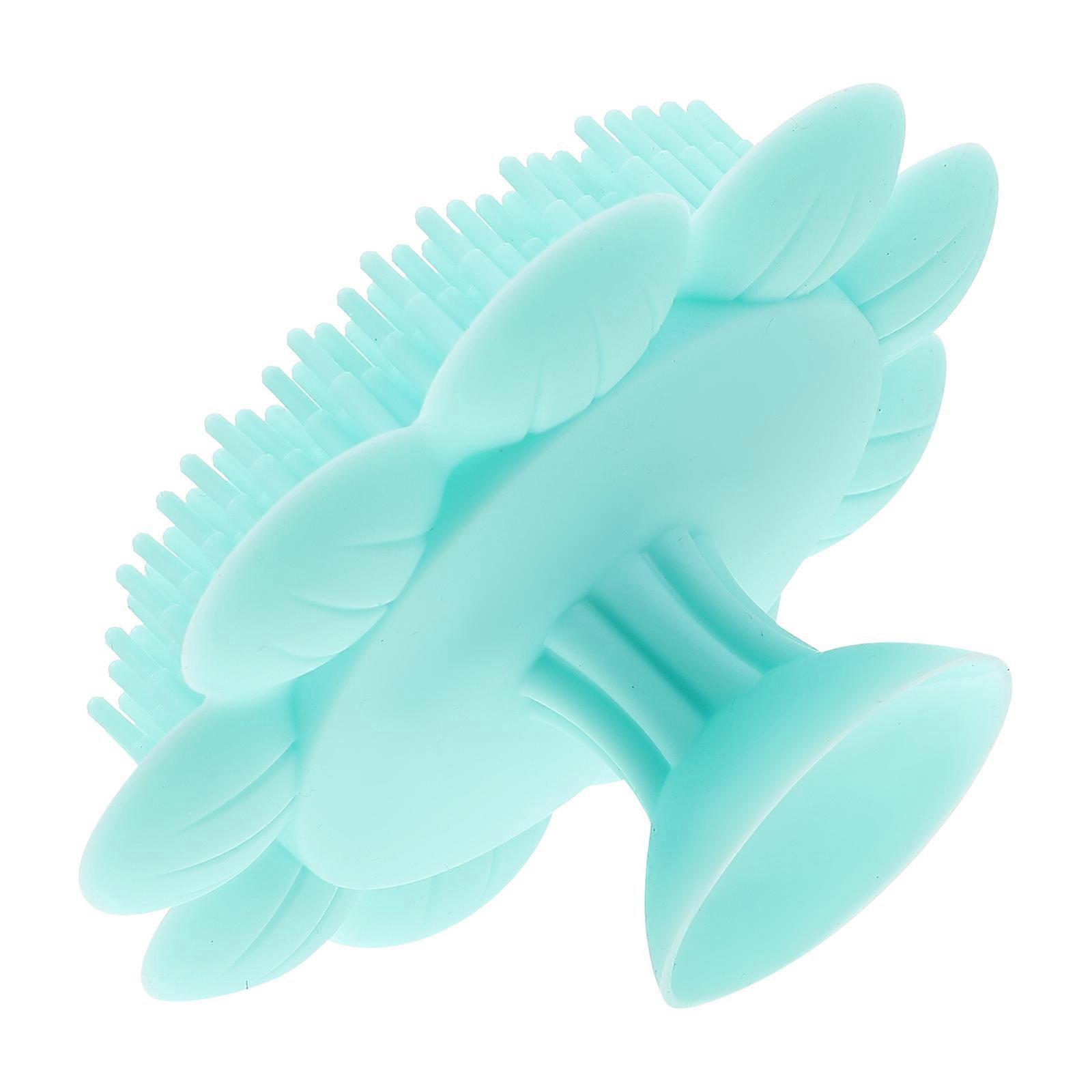 Escova de xampu adorável para lavagem e banho de cabelo infantil com função de massagem em design leve 1 unidade