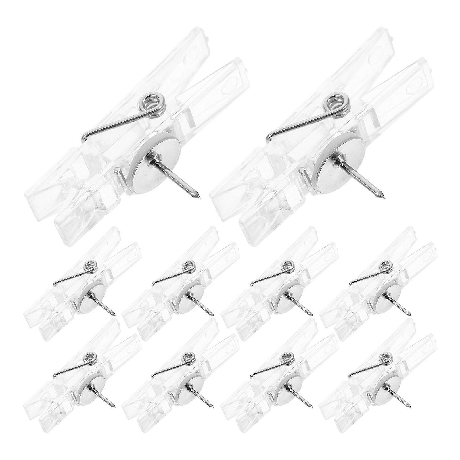 Thumbtacks For Hanging 20Pcs Simple Design Clips Ideal For Organizing Notes In Office Use And General Settings