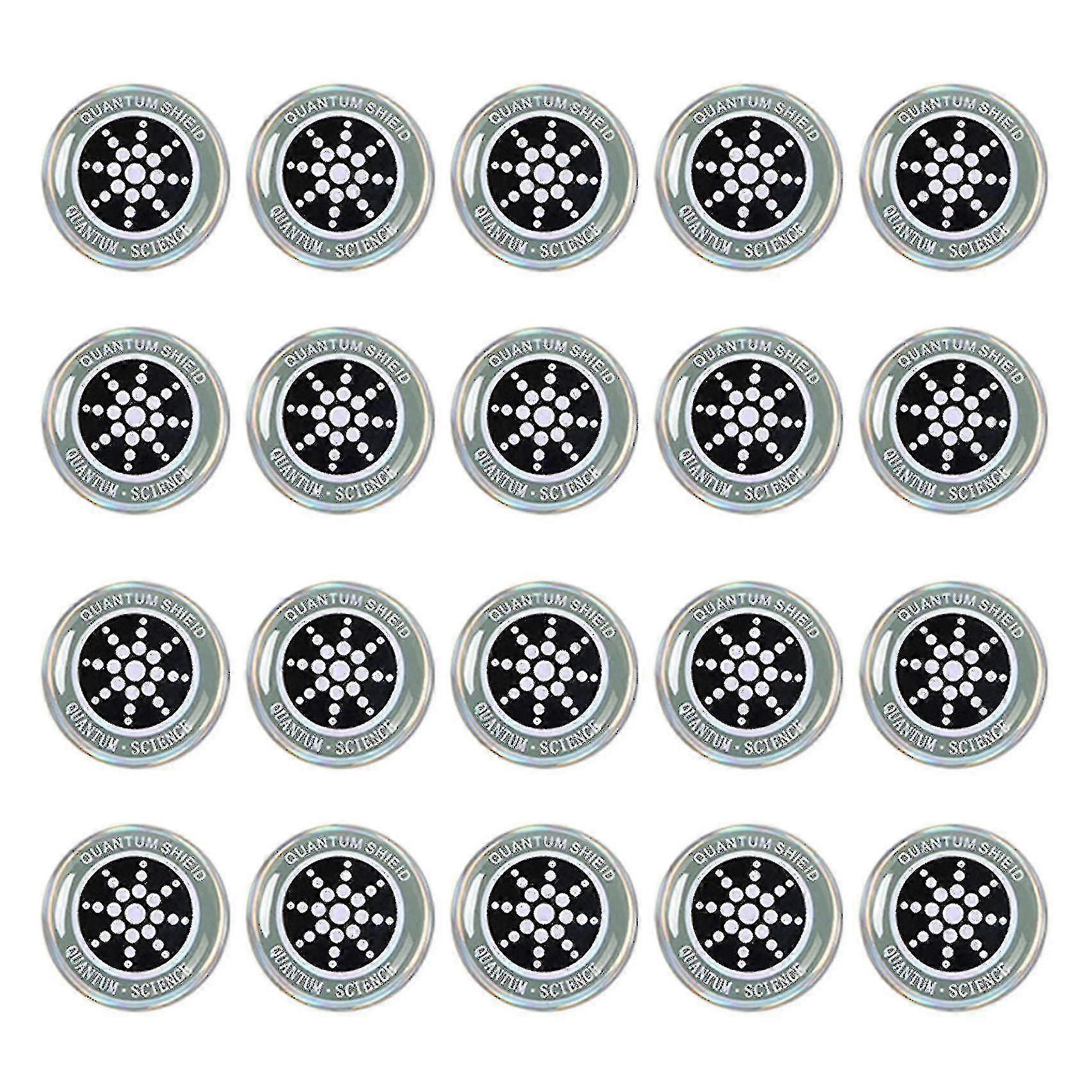 20 יחידות מדבקות הגנת EMF למניעת קרינה בטלפונים, מחשבים ניידים ואייפדים