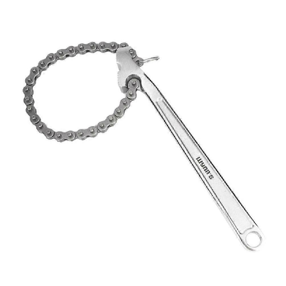 Adjustable Chain Belt Multipurpose Oil Filter Removal Wrench with Reversible Chain