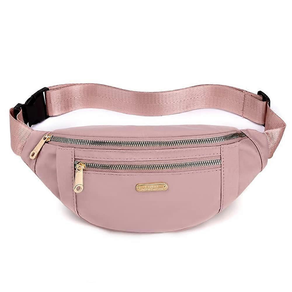 Women's Sports Bag - Pink Waist Bag for Running, Hiking, Travel, and Dog Walking, 30 x 14 cm Fashionable Belt Bag