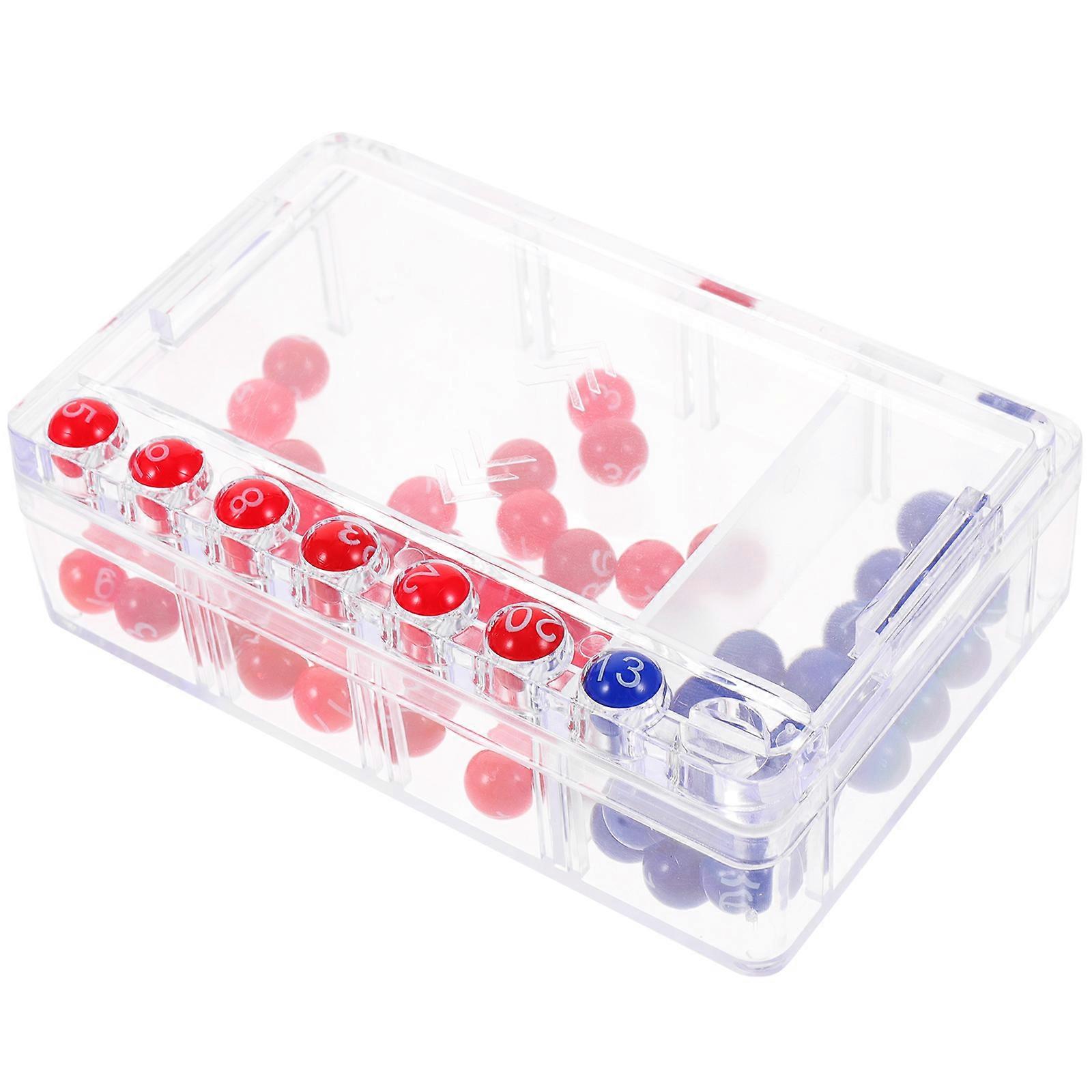 Assorted Color Mini Machine for Kids, Portable Manual Number Picking Game Prop, Plastic Material