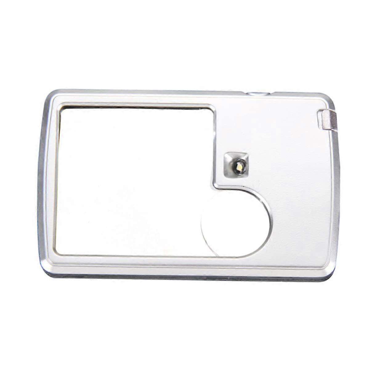 Key Ring Magnifying Mirror Magnifying Glass with LED Magnifier with Lenses Portable Magnifying Glass Square with Lights Finger Warmer Electric