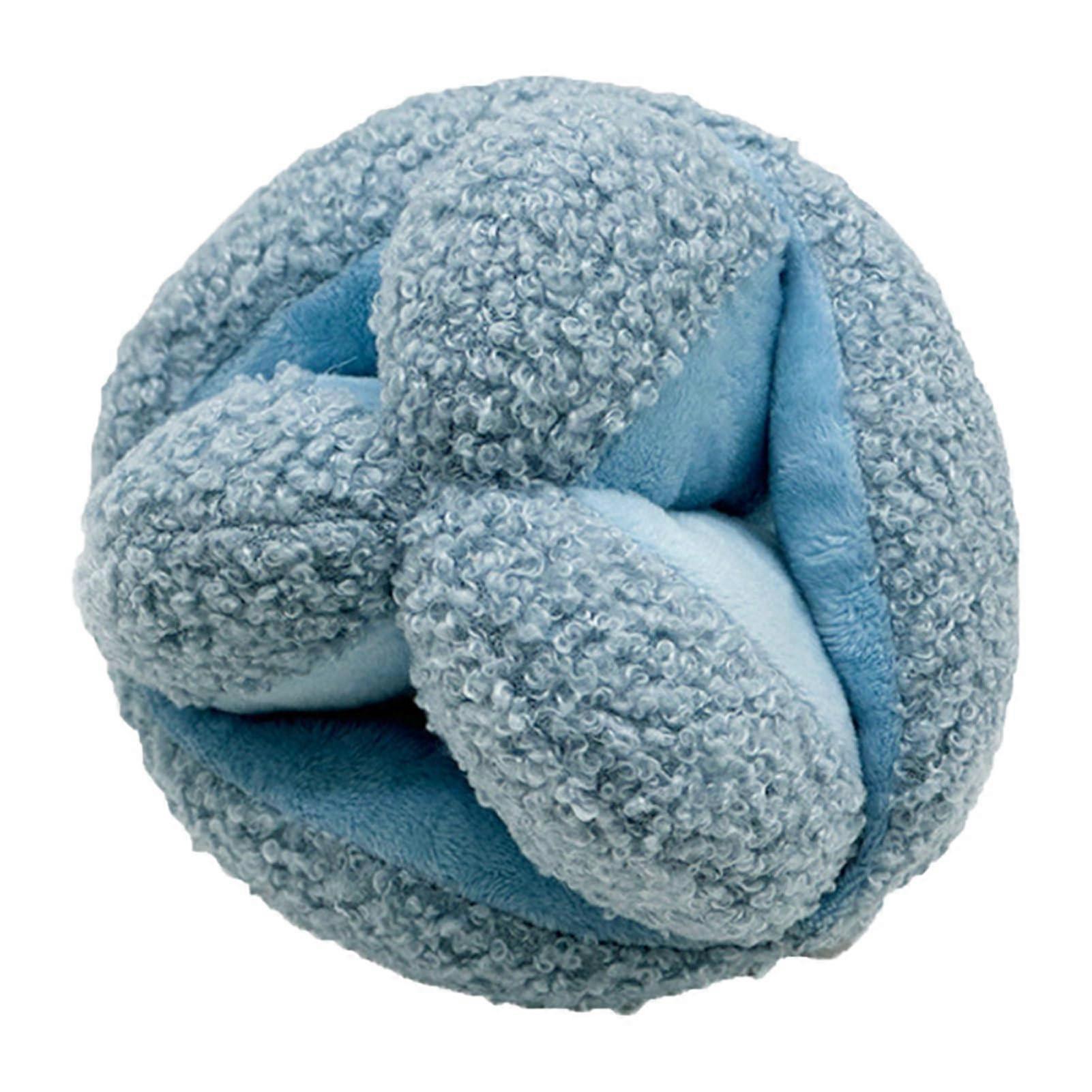 Robust Squeaky Ball for Dogs Plush Chew Toy for Aggressive Chewers Interactive Dog Toy Blue One Size One Size Blue
