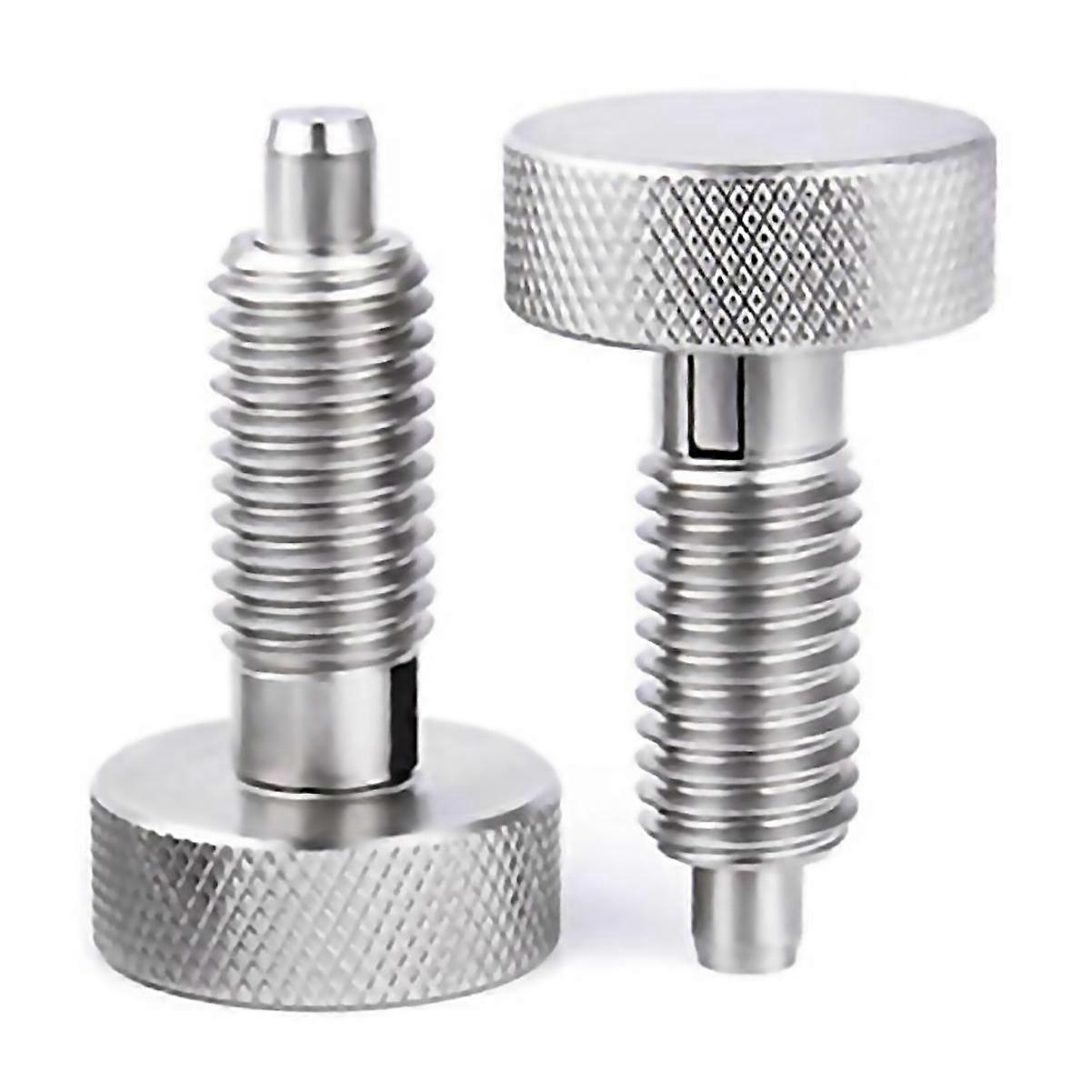 For 2pcs M8 Stainless Steel Hand Retractable Spring Plungers
