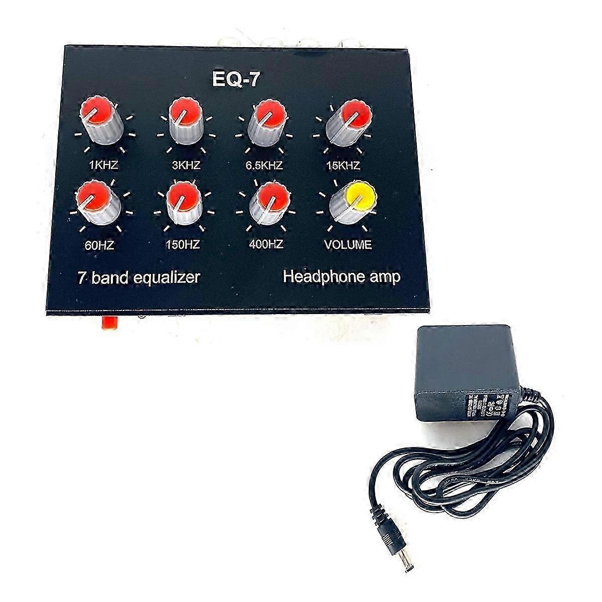 EQ-7 Audio Signal Headset Amplifier 7-Band EQ Equalizer EU PLUG