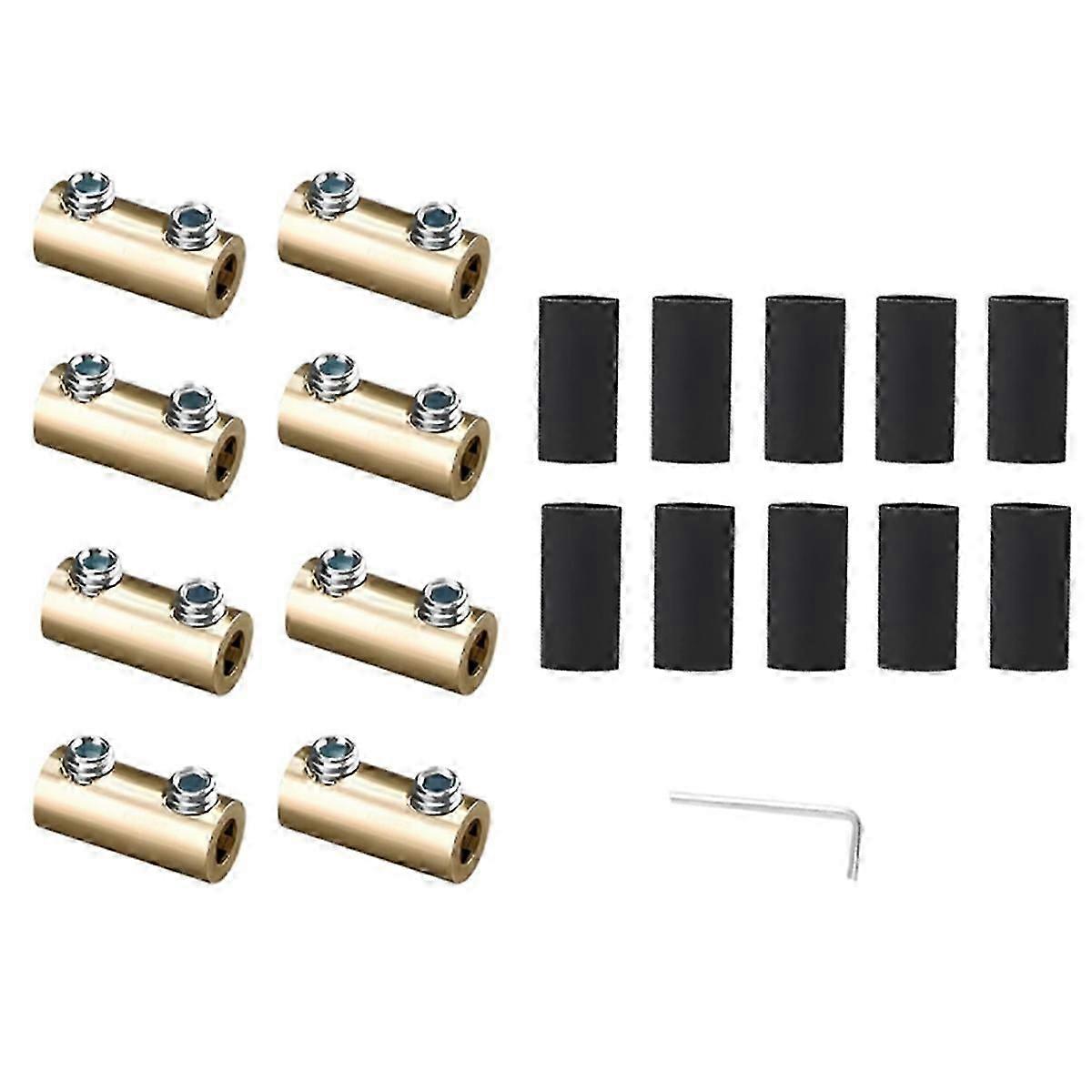 Non Pressurized Brass Terminal Block with Heat Shrink Tubing 80A 1 in 1 Out High Power Splitter Quic