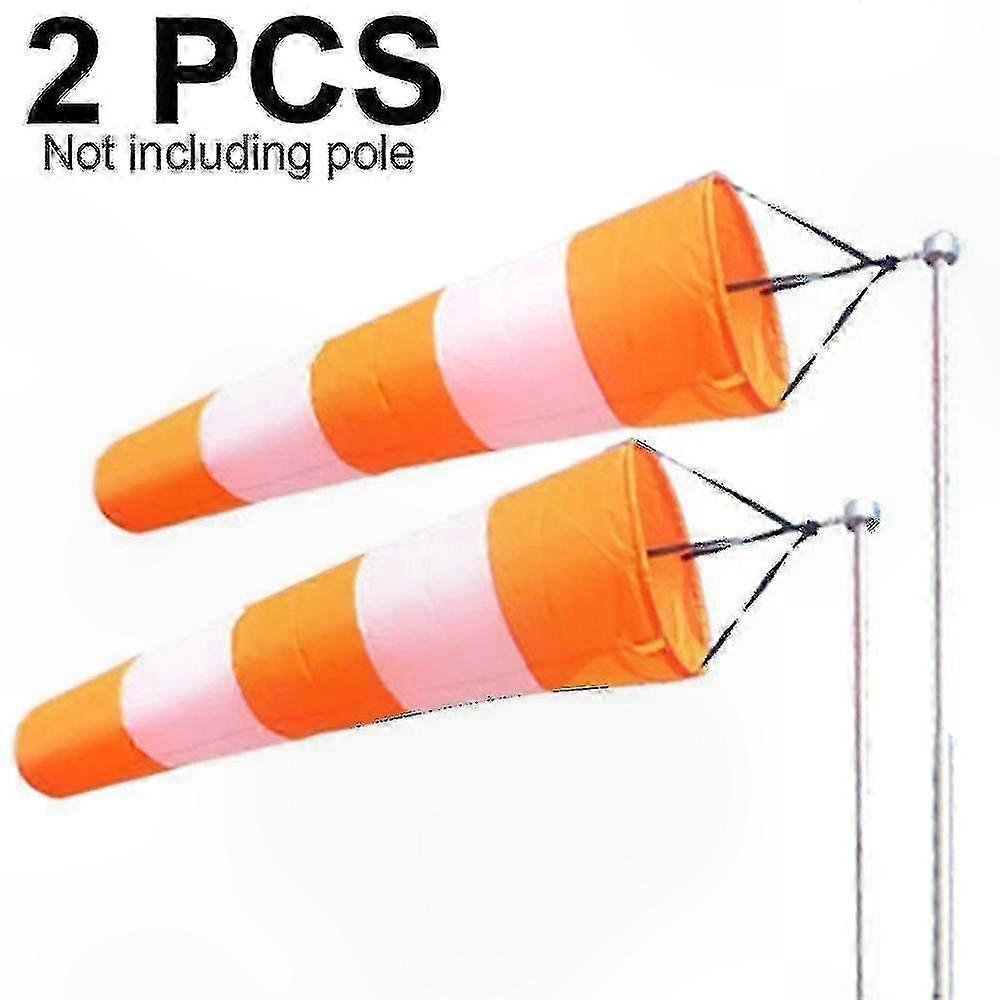 2-Pack Durable Outdoor Windsocks with Rotating Design for Weather Direction