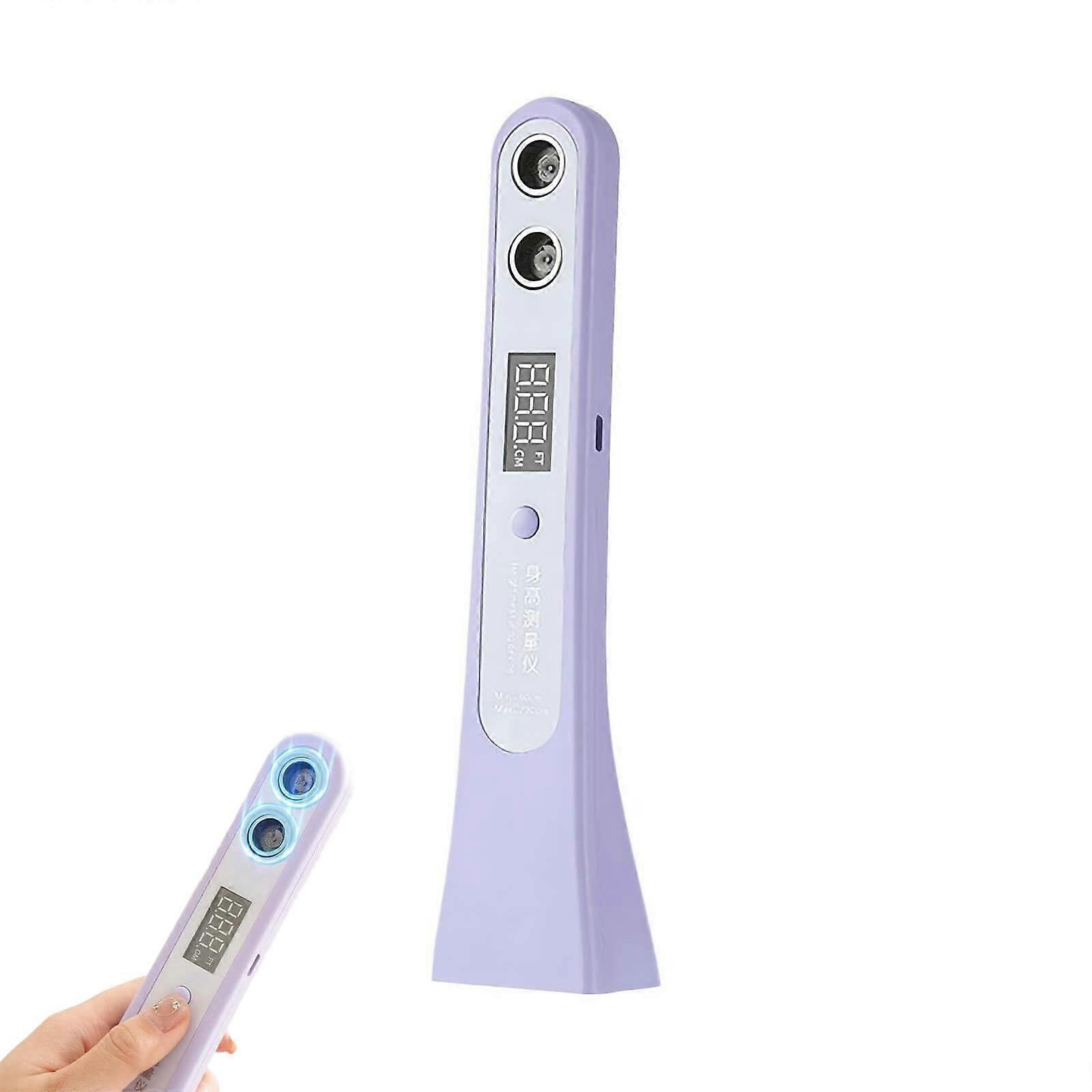 Portable Ultrasound Stadiometer, Wireless Height Tracker with Dual Ultrasonic Technology Purple