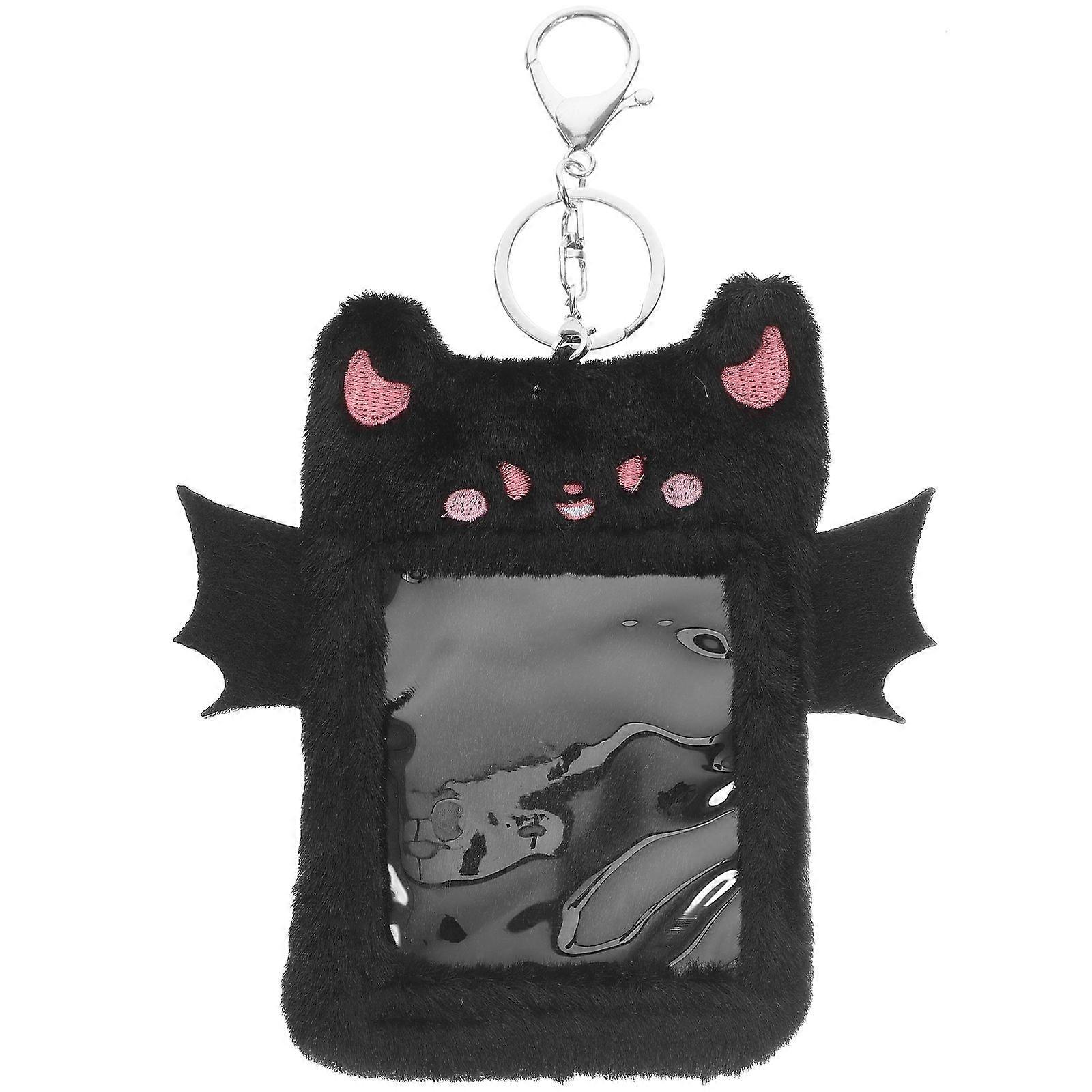 Plush Card Holder Plush Card Holder Keychain Plush Card Cover ID Card Holder Plush ID Holder