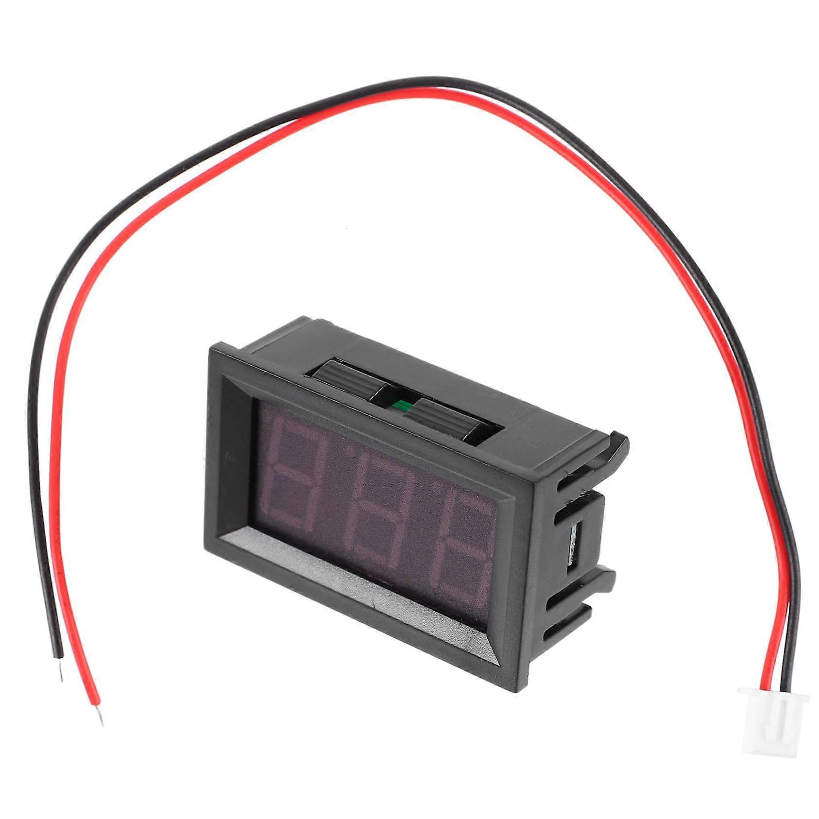 3pcs Durable Wire Voltage Head with LED Display Voltage Tester for Easy Installation and Readings Dark Environments