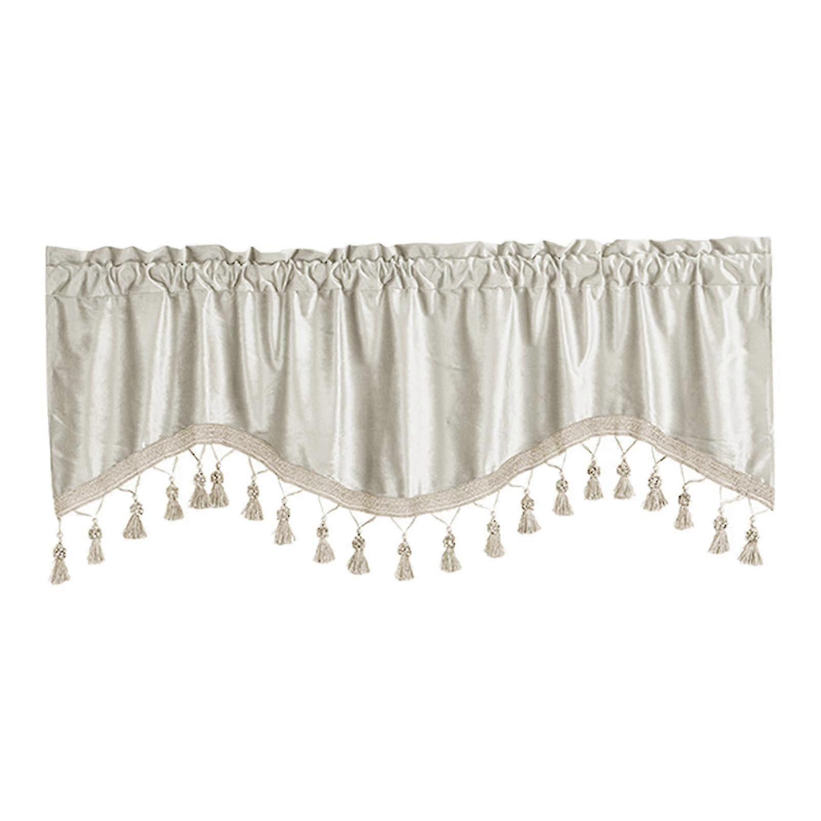 Small Window Curtains Valance Breathable Window Draperies for Bathroom Windows