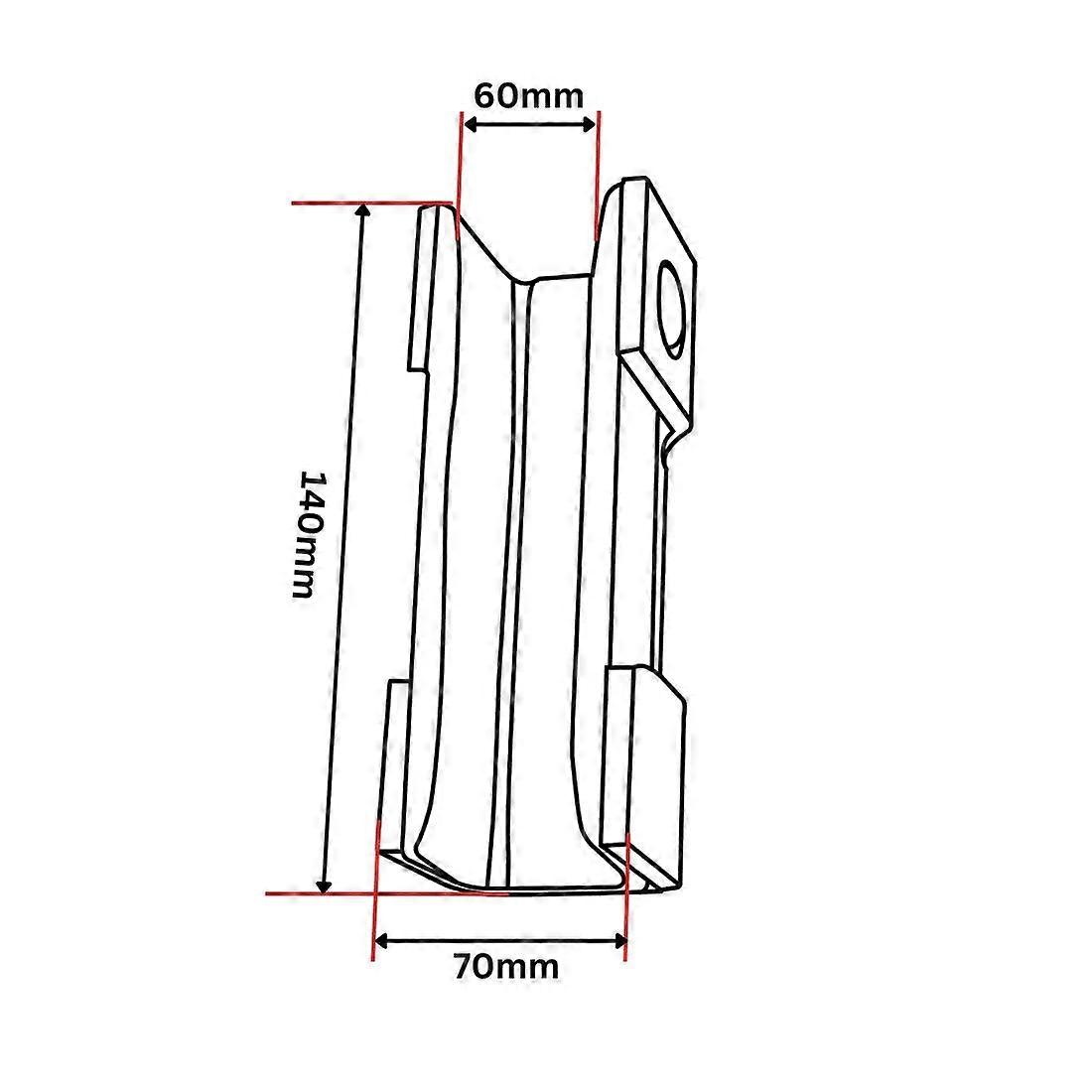 Kone Nylon Rund Guide Shoe Insert 140x70x51 Se63151217-1 60mm