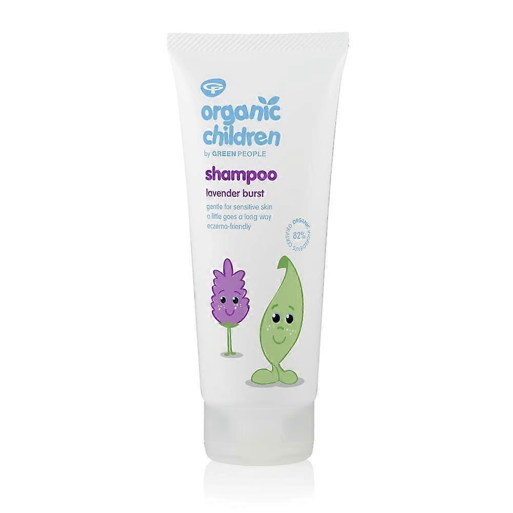 Green People Organic Children Shampoo Shower Wash Lavender Burst 200ml - 4 Pack