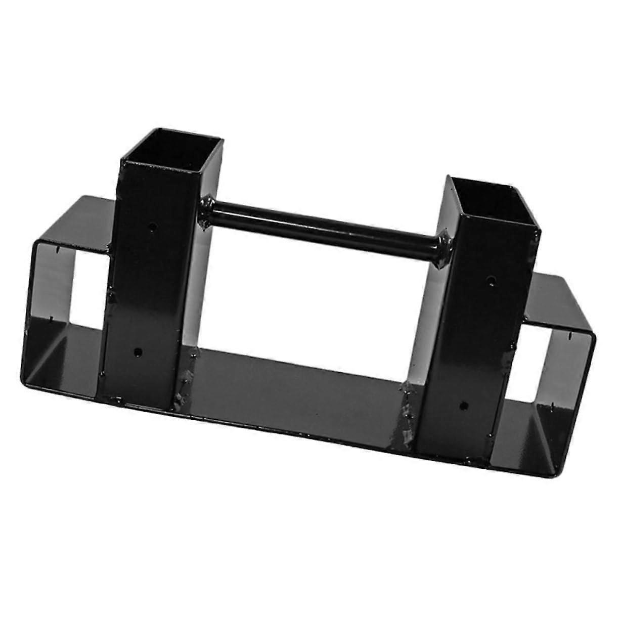 Iron Firewood Holder Rack Space Saving Storage Stand for Neat Organization Black Fireplace Log Holder for Use