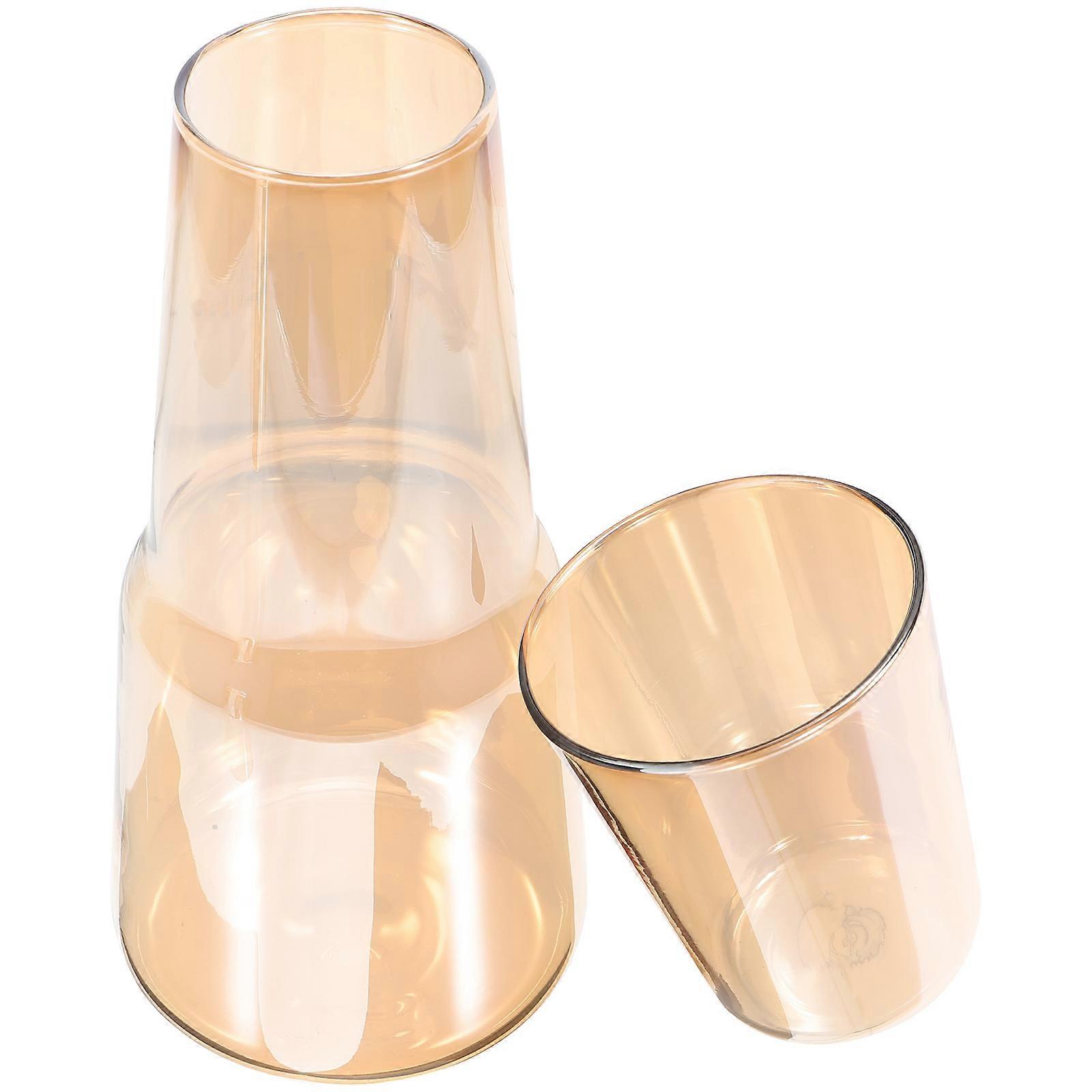 Elegant Glass Bedside Water Carafe Set with Cup – Heat & Cold Resistant Beverage Dispenser for Home, Parties & Picnics – Stylish and Practical Drink