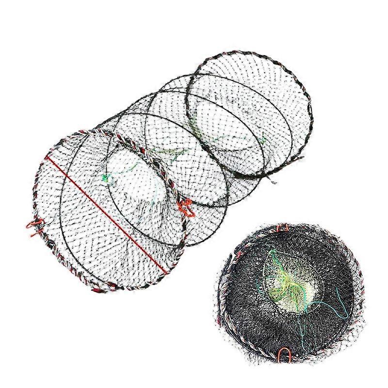 Spring cage fishing net, automatic folding, encrypted mesh