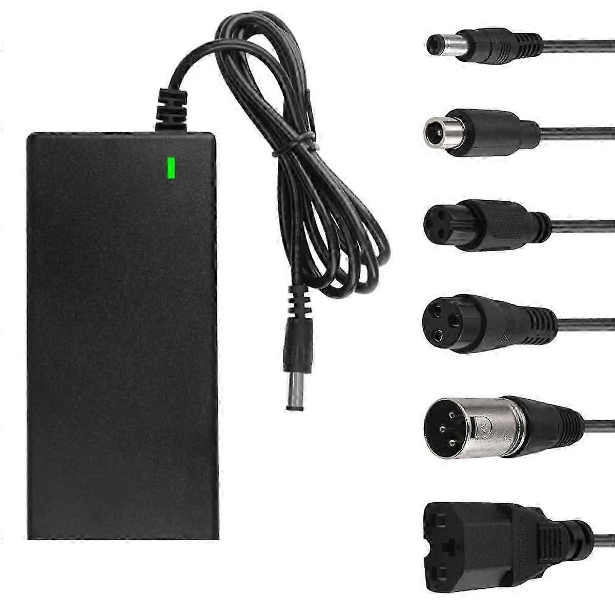 42V 2A Electric Scooter Charger, Li-ion Battery Charger with 6 Connections for Electric Scooter, Li-ion Battery Charger Bicycle Scooter Battery Charge